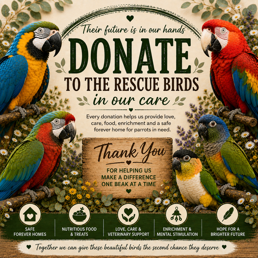 Donate to our rescue Birds