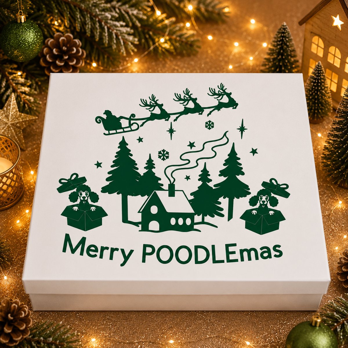Personalised pet Christmas advent calendar design idea
