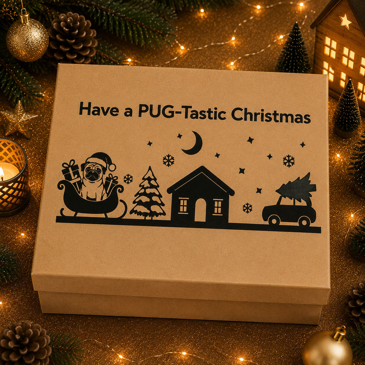 Personalised pet Christmas advent calendar design idea