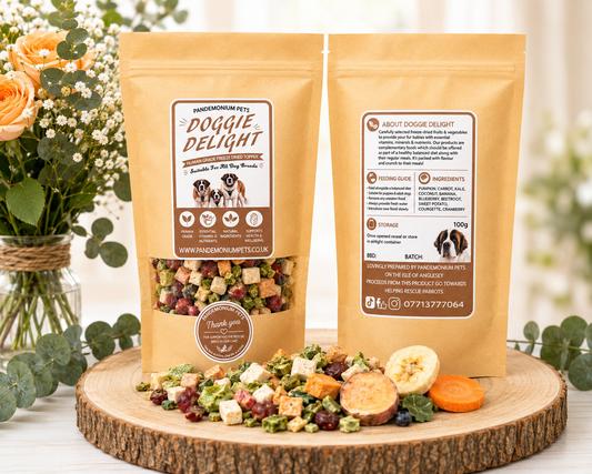 Doggie Delight – Freeze-Dried Fruit & Veg Mix for Dogs (100g)