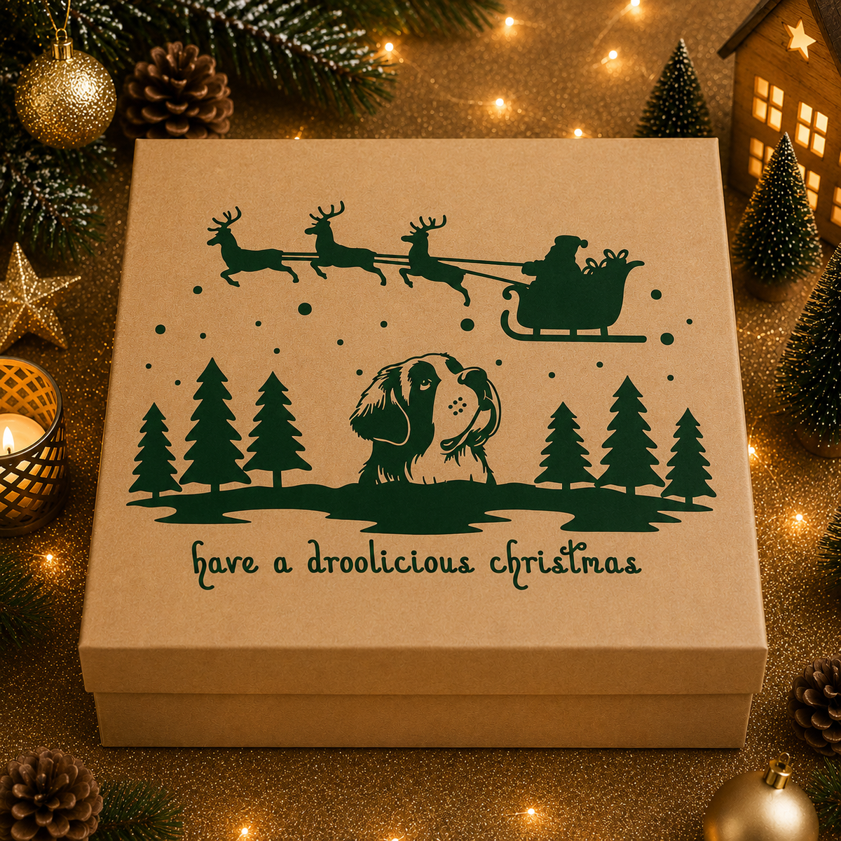 Personalised pet Christmas advent calendar design idea