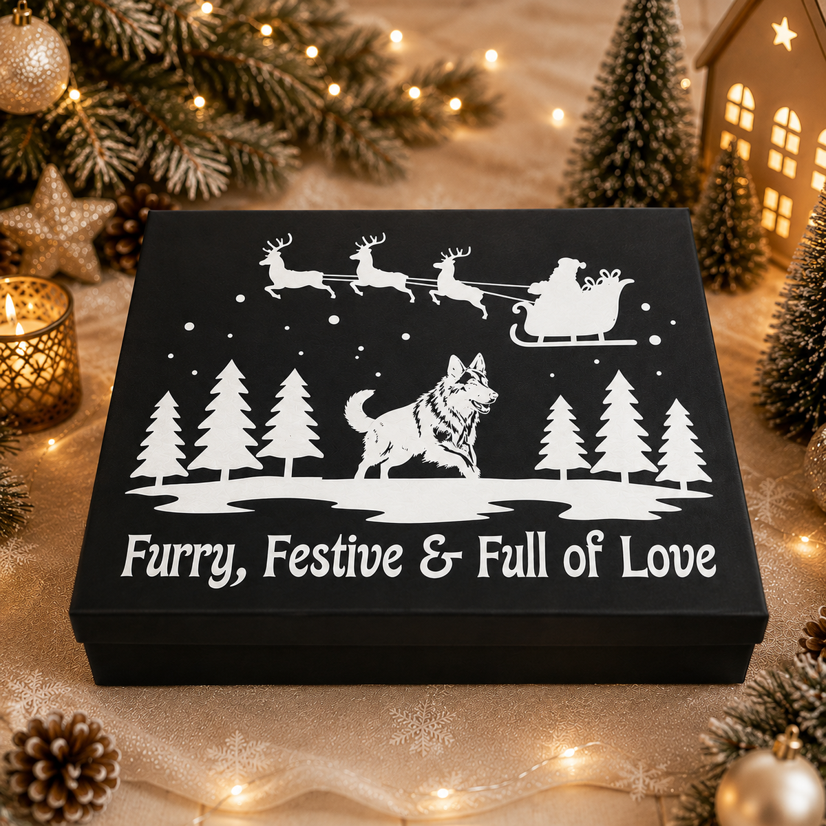 Personalised pet Christmas advent calendar design idea