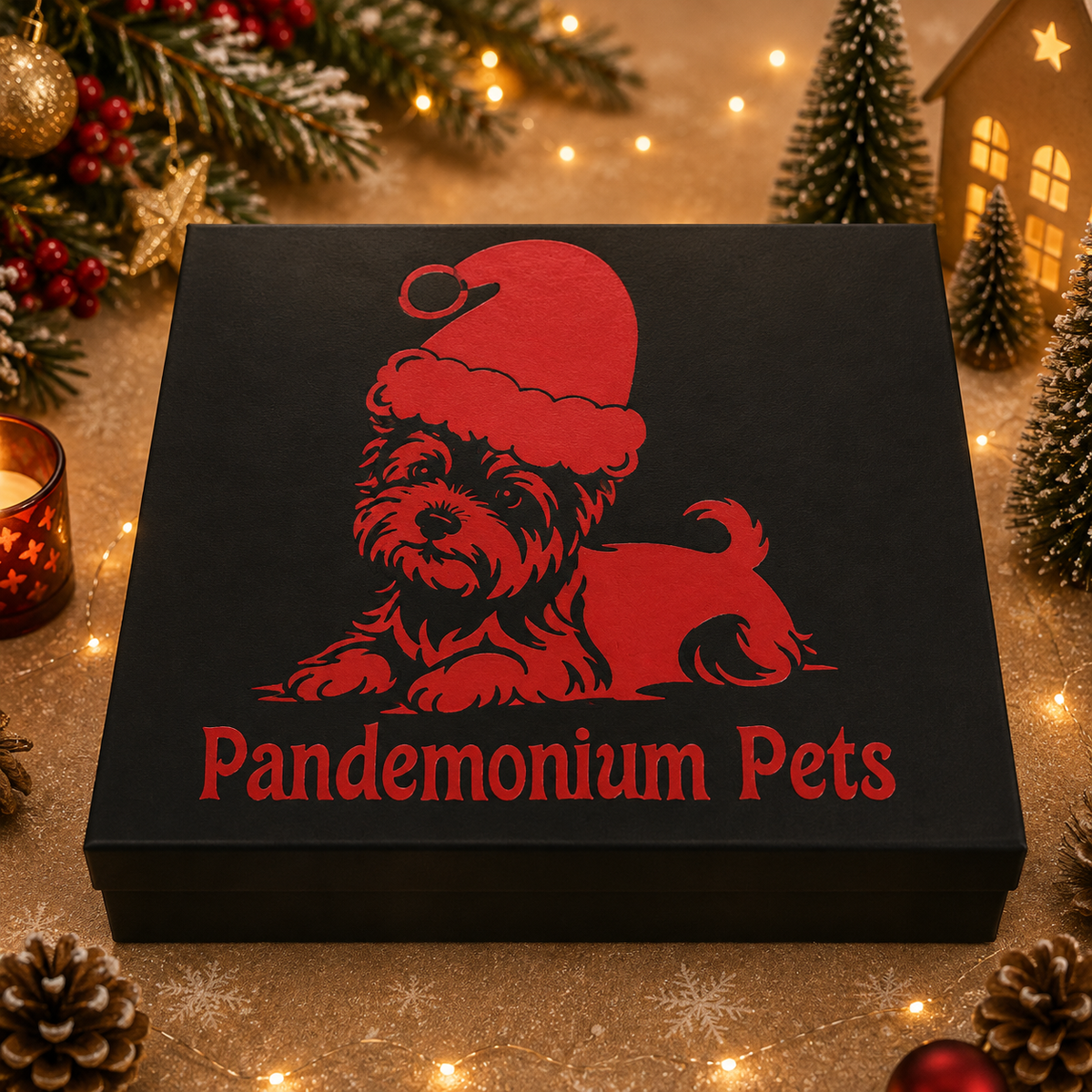 Personalised pet Christmas advent calendar design idea