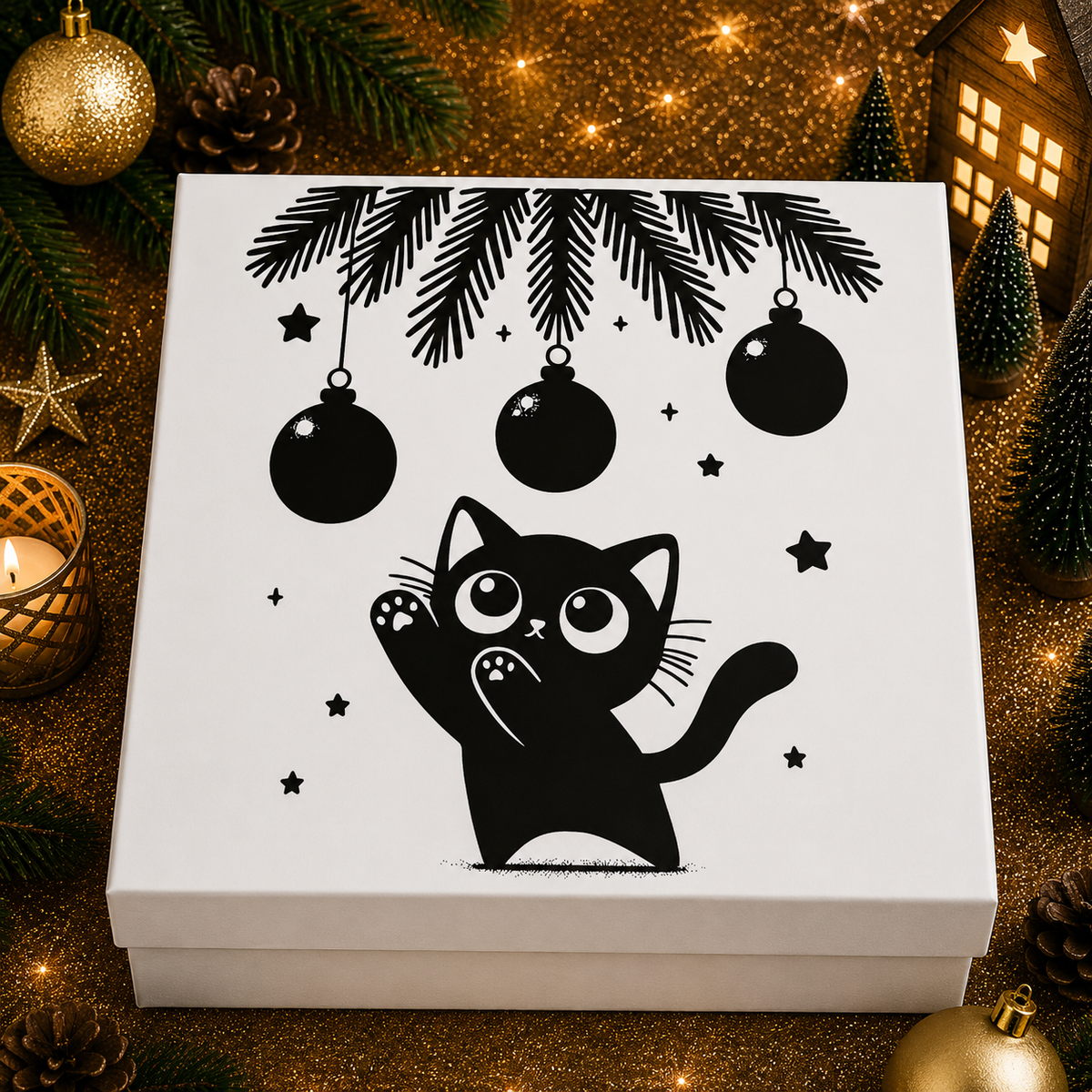 Personalised pet Christmas advent calendar design idea