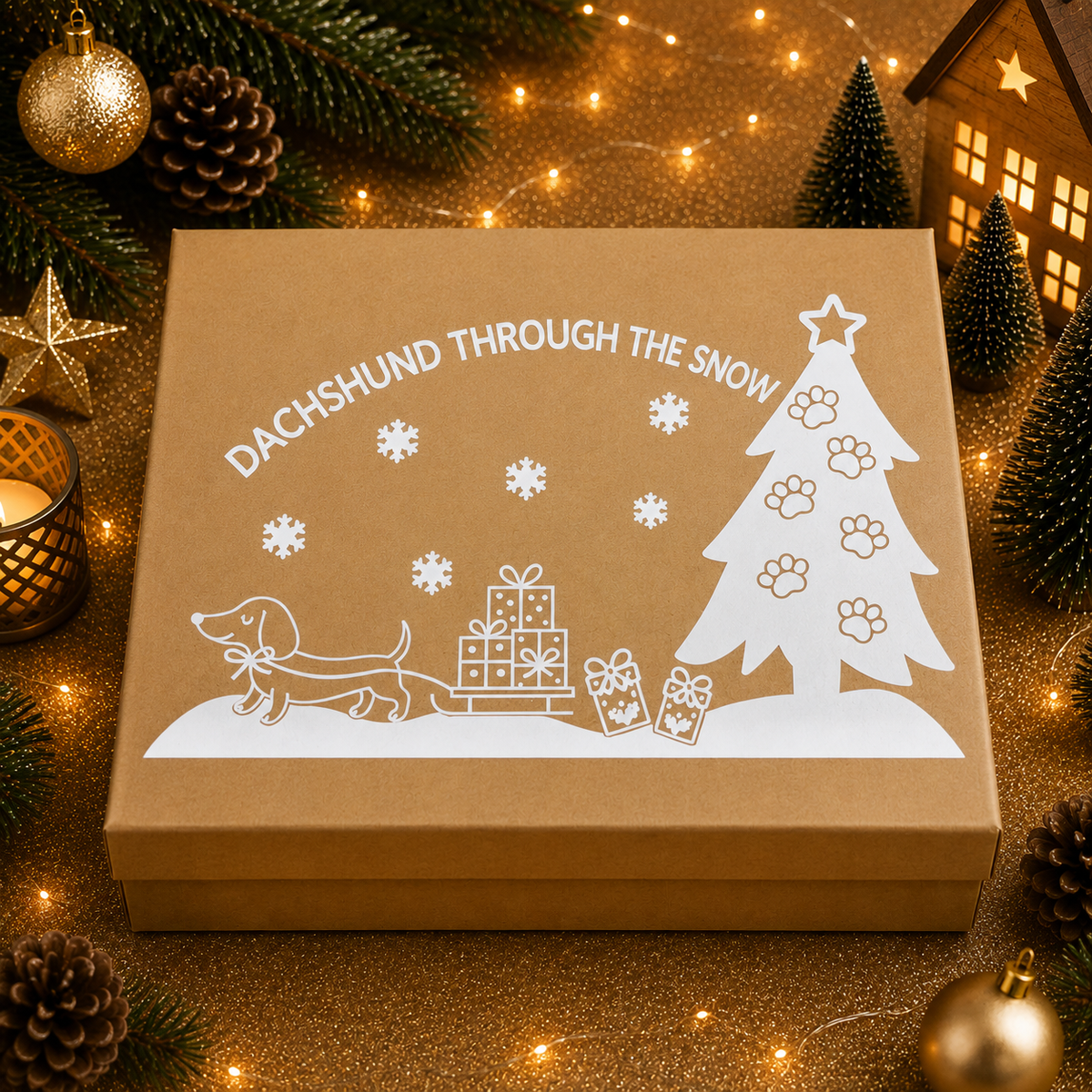 Personalised pet Christmas advent calendar design idea