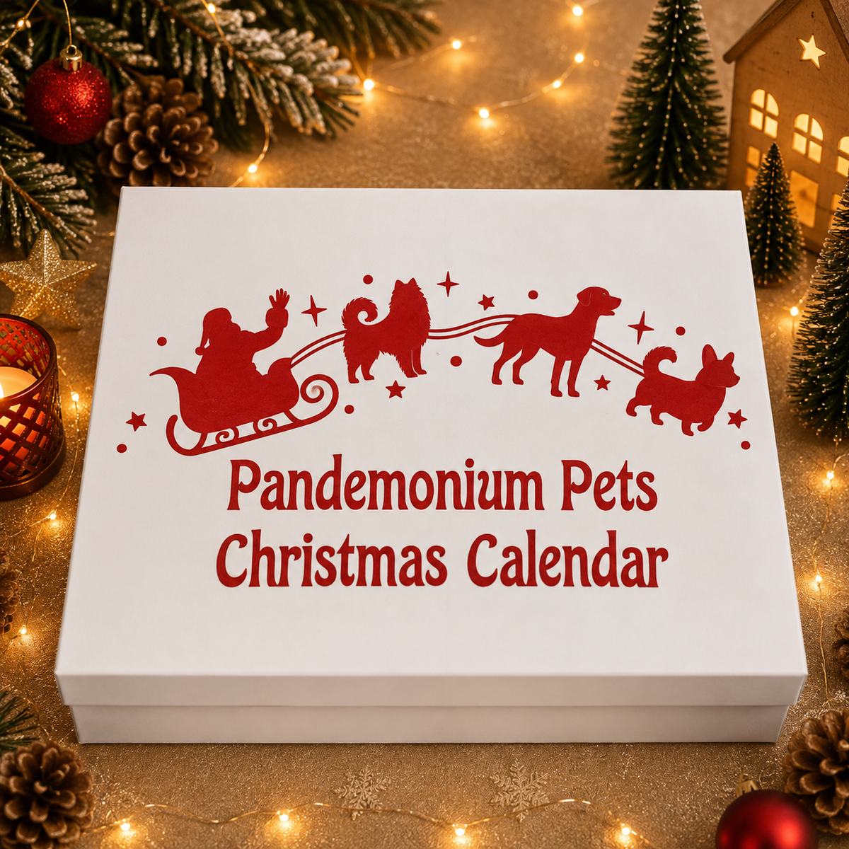 Personalised pet Christmas advent calendar design idea