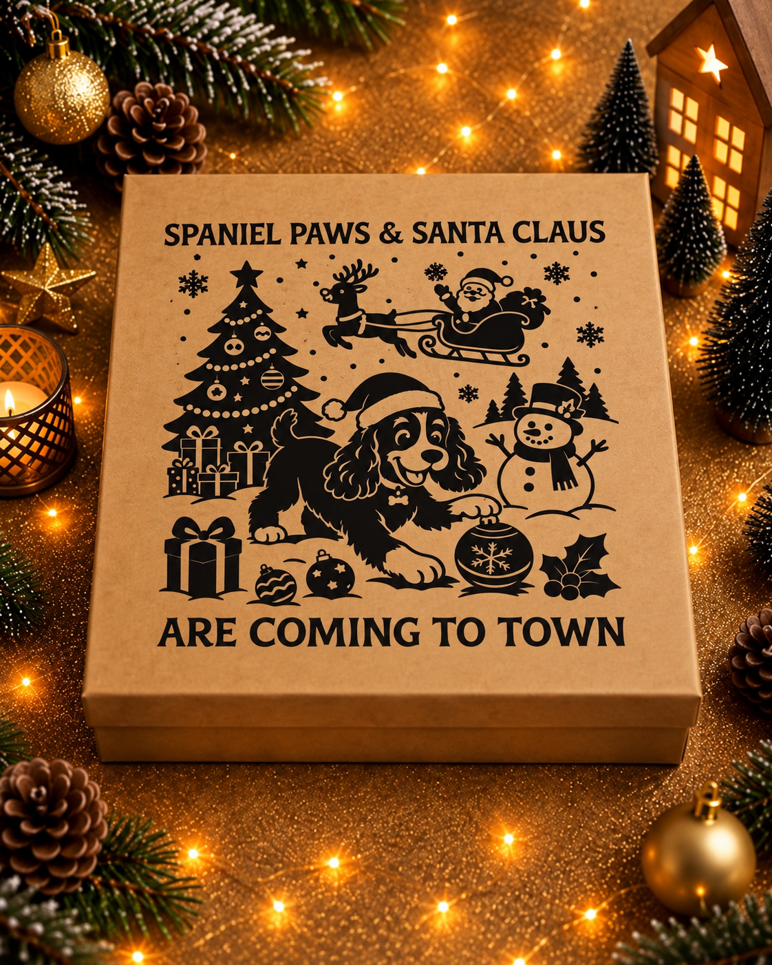 Personalised pet Christmas advent calendar design idea