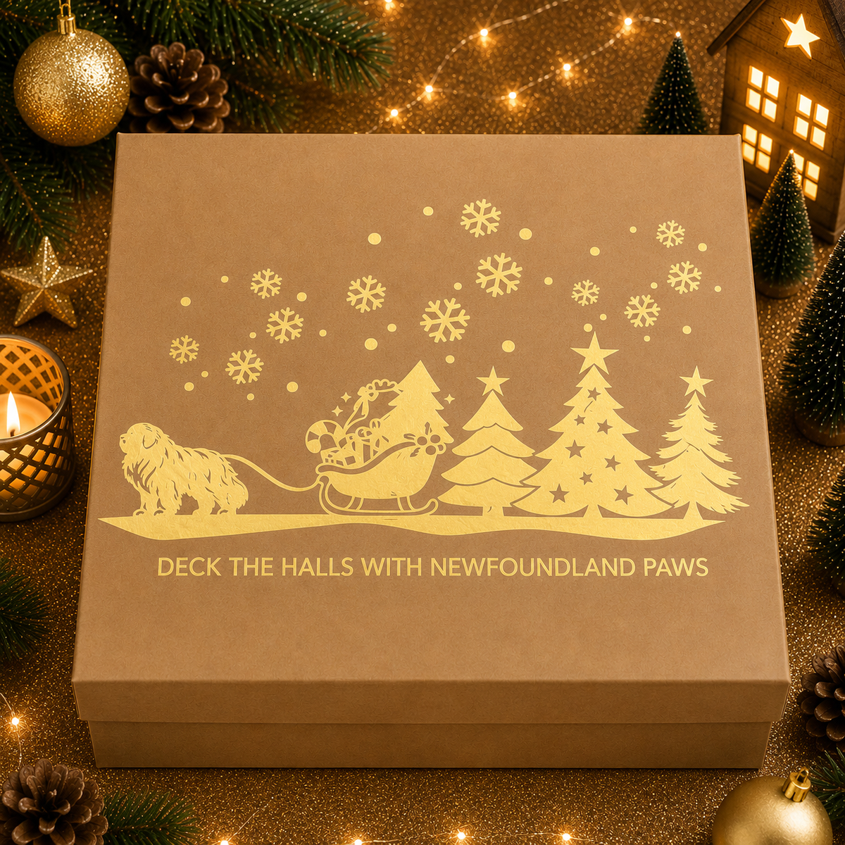 Personalised pet Christmas advent calendar design idea