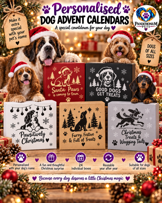 Dog Christmas Advent Calendar | Handmade 24-Day Treat Calendar