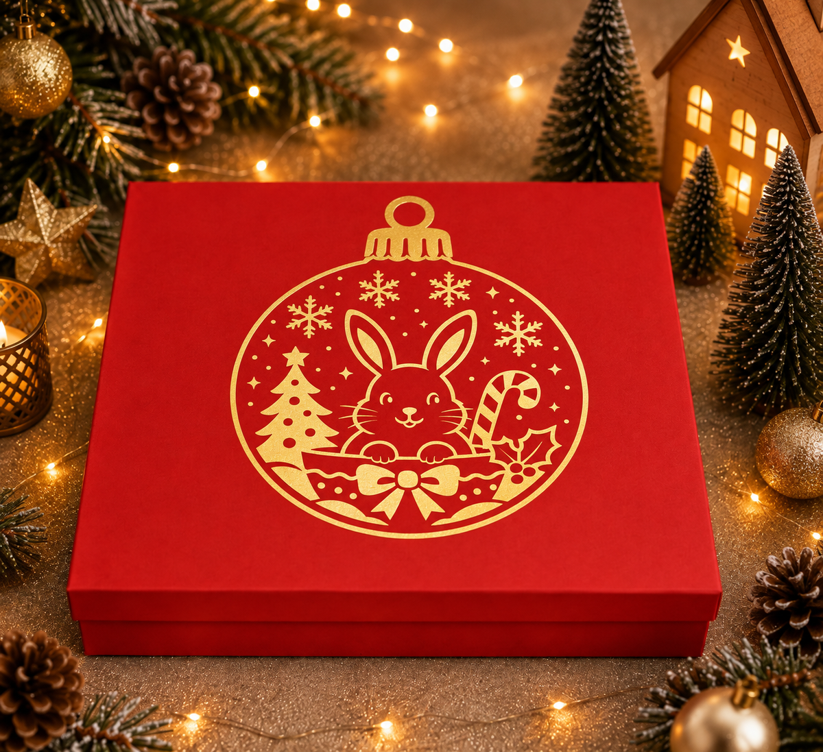 Personalised pet Christmas advent calendar design idea⠋