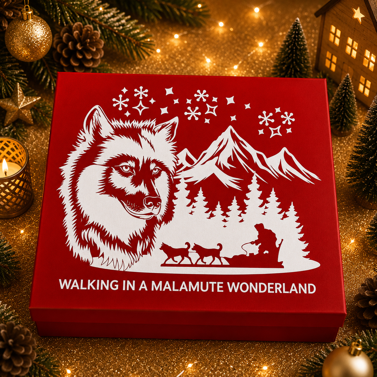 Personalised pet Christmas advent calendar design idea