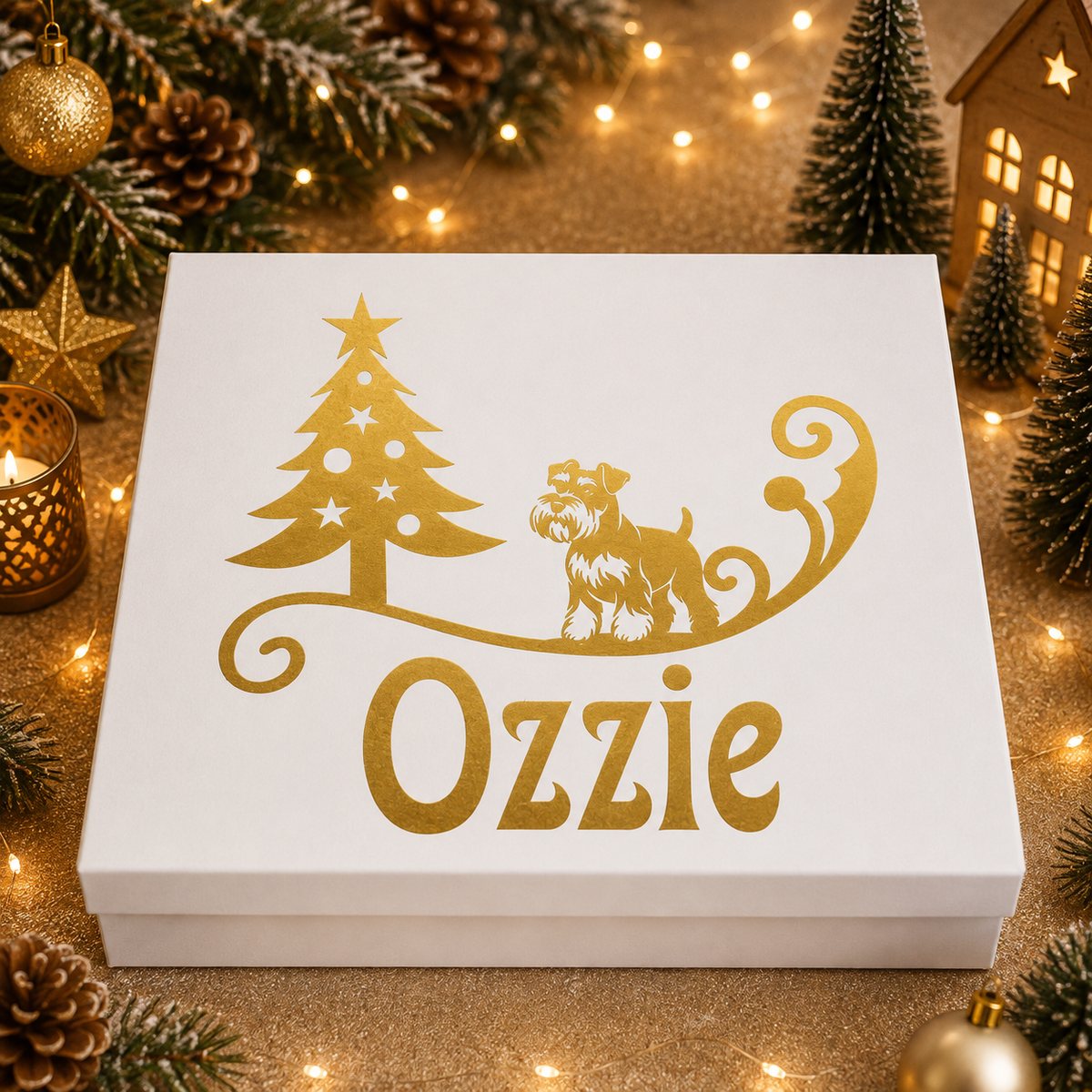 Personalised pet Christmas advent calendar design idea