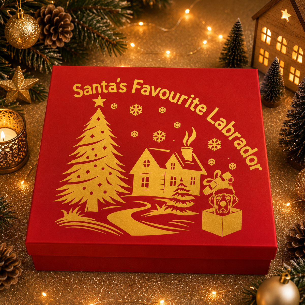 Personalised pet Christmas advent calendar design idea