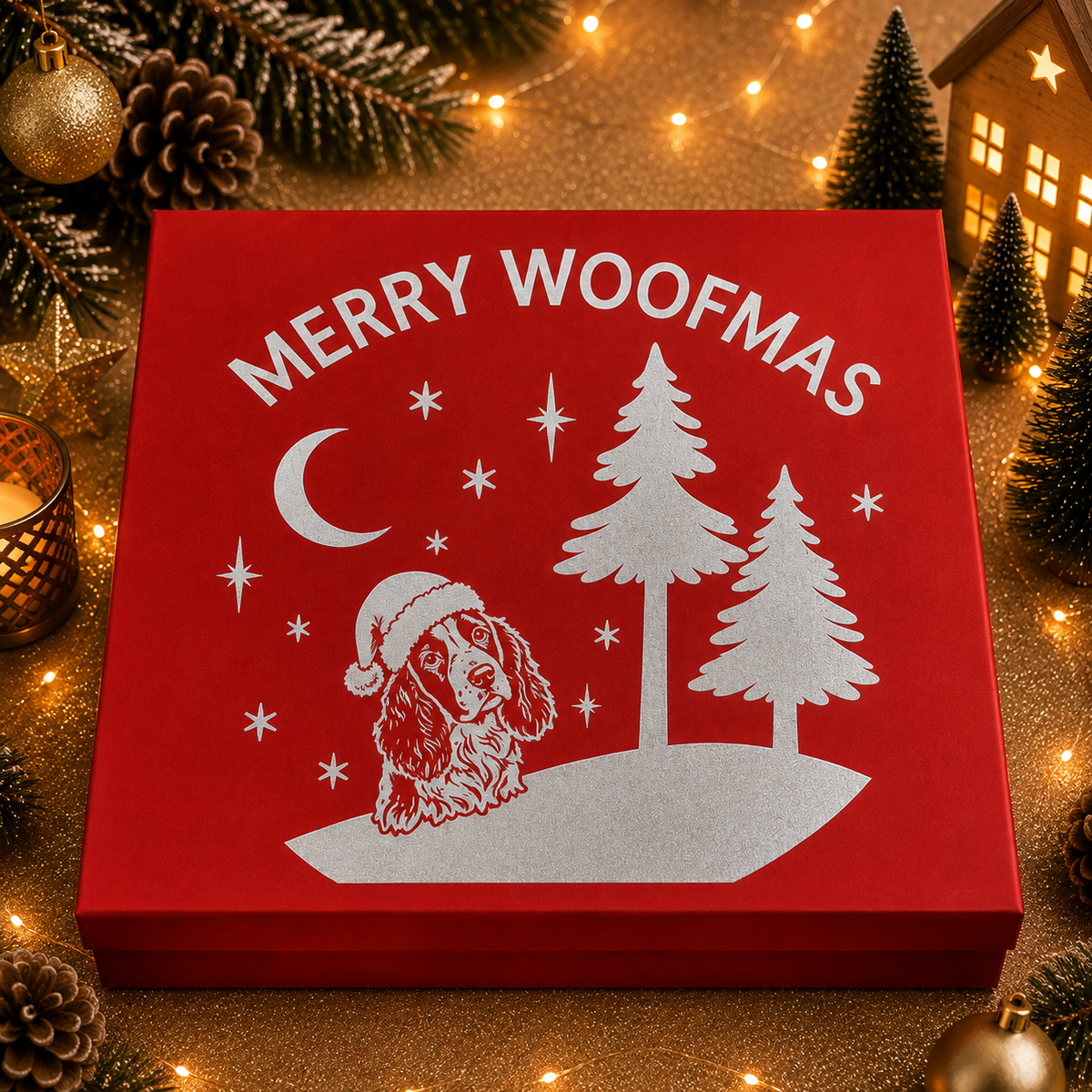 Personalised pet Christmas advent calendar design idea