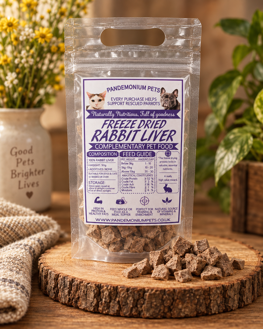 Freeze Dried Rabbit Liver 50g product pouch
