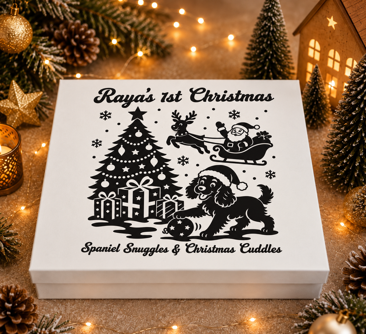 Personalised pet Christmas advent calendar design idea