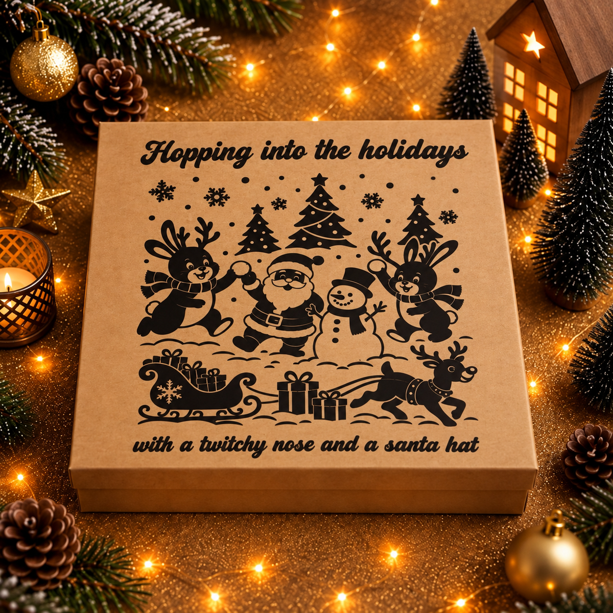 Personalised pet Christmas advent calendar design idea⠋