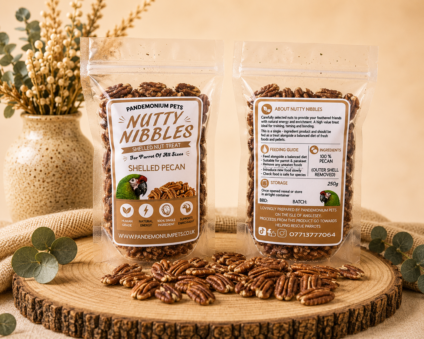 Shelled Pecans – 250g