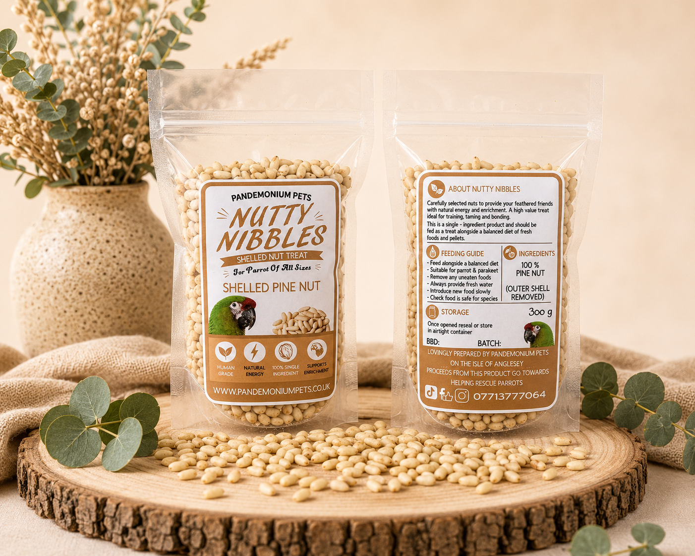 Shelled Pine Nuts – 300g