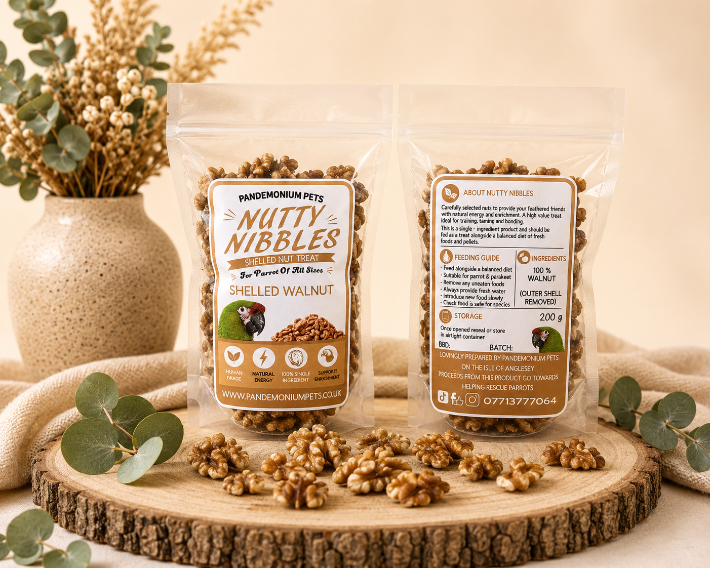 Shelled Walnuts – 200g